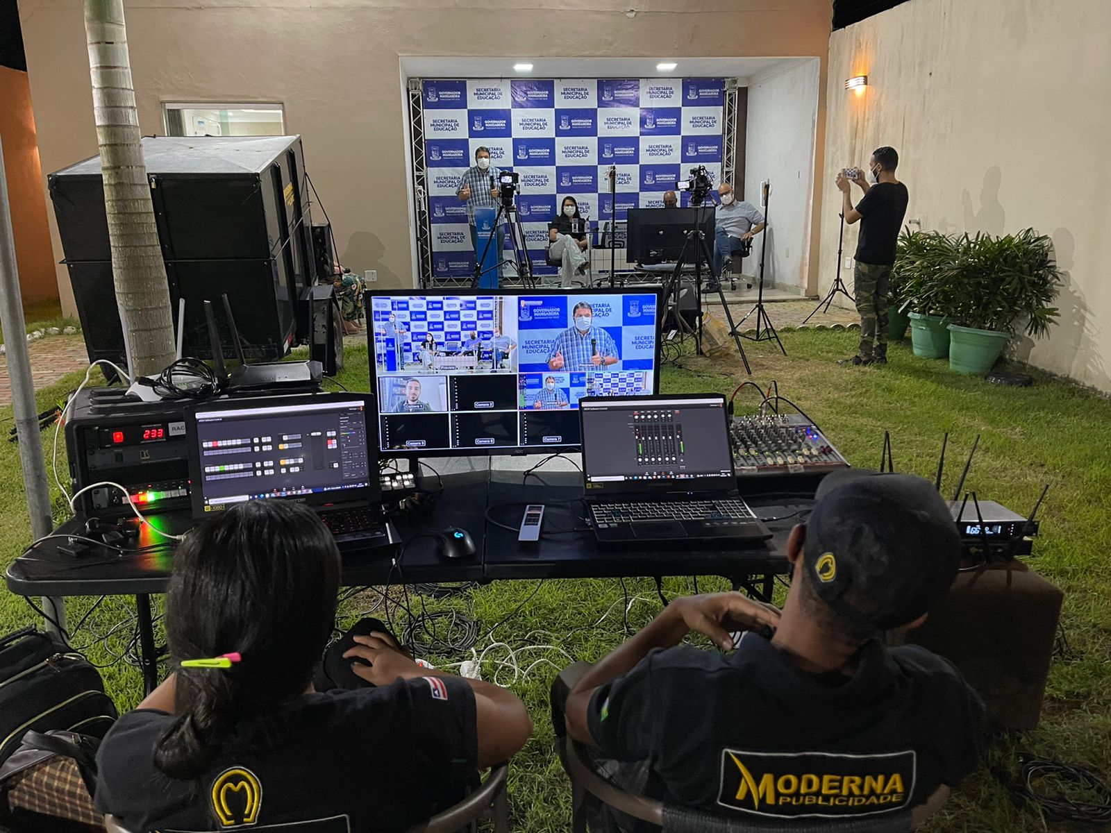 Moderna Publicidade transmite live do 1º Encontro dos Profissionais da Educação em Mangabeira