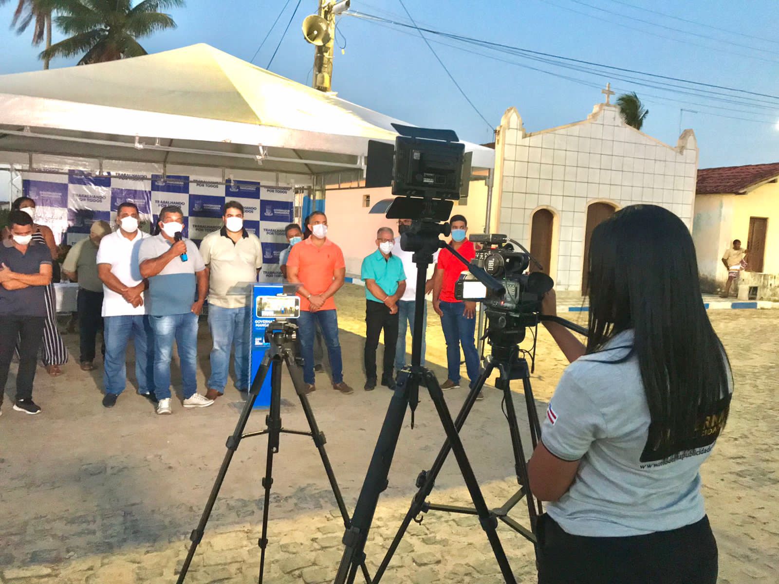 Moderna Publicidade produz vídeo institucional de inaugurações nas localidades de Cipoal e Retiro, em Governador Mangabeira